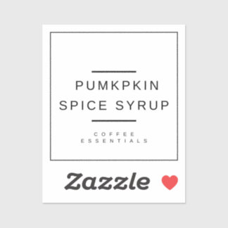 Pumpkin-Gewürzkleber Aufkleber