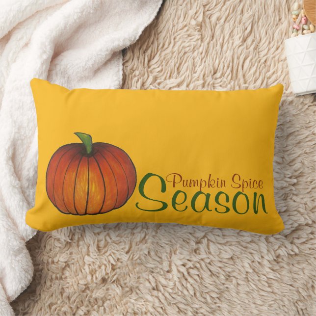 Pumpkin Gewürzsaison Herbst Ernte Fall Lendenkissen (Decke)