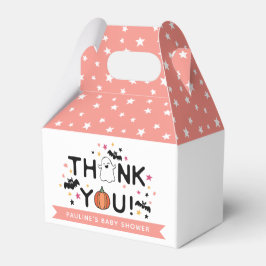 Pumpkin Ghost Pink Halloween Kinderdusche Danke Geschenkschachtel