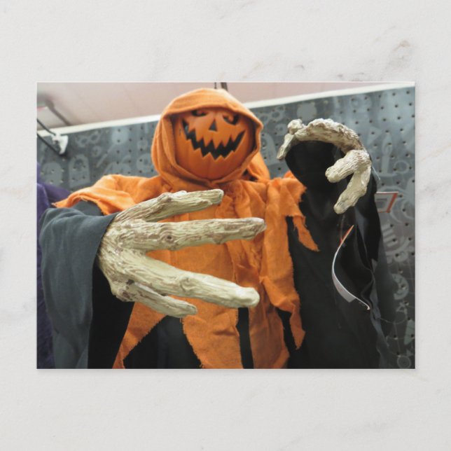 Pumpkin Ghost Postkarte (Vorderseite)