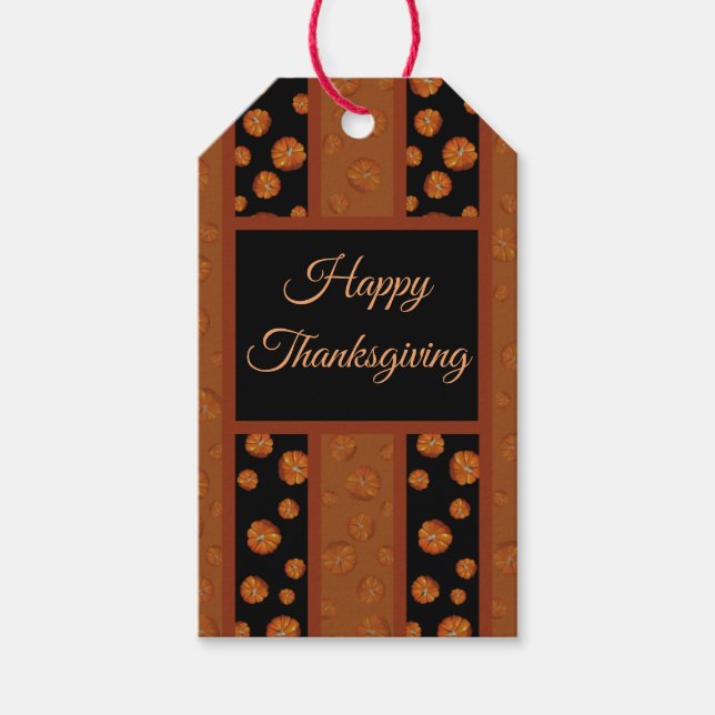 Pumpkin Gift Tag Geschenkanhänger (Vorderseite)