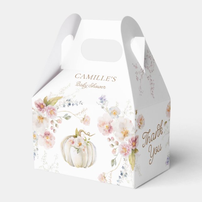 Pumpkin Girl Baby Shower Geschenkschachtel (Vorderseite)