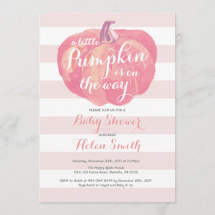 Pumpkin Girl Babydusche Einladung