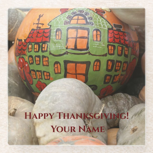 Pumpkin Glasuntersetzer (Vorderseite)