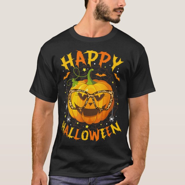 Pumpkin glücklichen Halloween 2023 Trick oder Trea T-Shirt (Vorderseite)