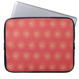Pumpkin | Golden Zinnia Flower Medallions Laptopschutzhülle