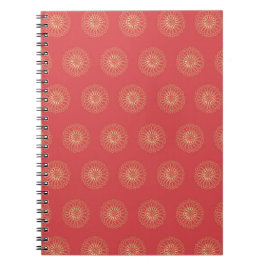 Pumpkin | Golden Zinnia Flower Medallions Notizblock