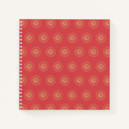 Pumpkin | Golden Zinnia Flower Medallions Notizbuch