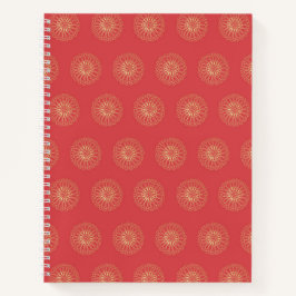 Pumpkin | Golden Zinnia Flower Medallions Notizbuch