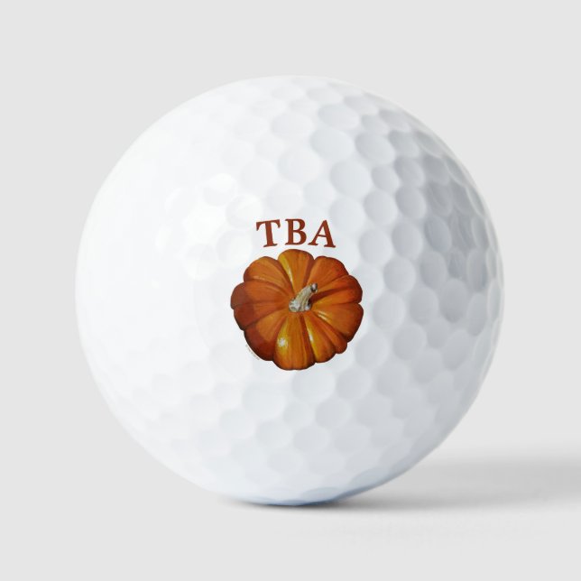 Pumpkin Golf Balls Golfball (Vorderseite)