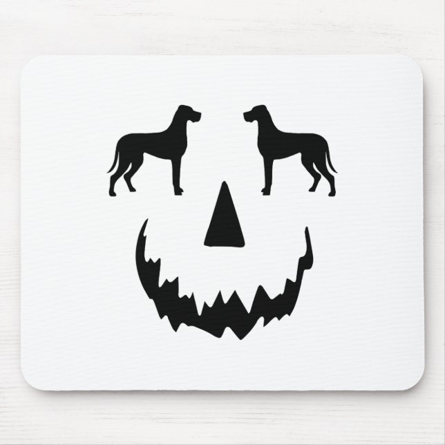 Pumpkin Great Dane Halloween Mousepad (Vorne)