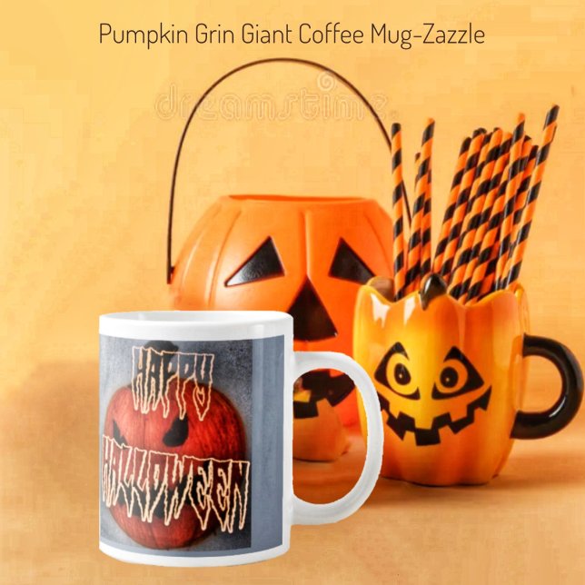 Pumpkin Grin Jumbo-Tasse (Von Creator hochgeladen)