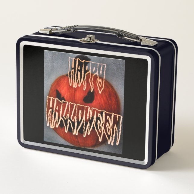 Pumpkin Grin Metall Brotdose (Vorderseite)