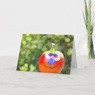 PUMPKIN GRINNING Grußkarte Dankeskarte