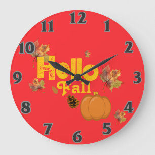 Pumpkin Große Wanduhr