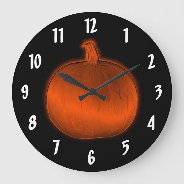 Pumpkin Große Wanduhr (Vorderseite)