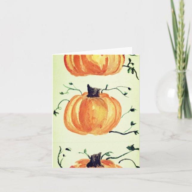 Pumpkin-Grußkarte Karte (Vorderseite)