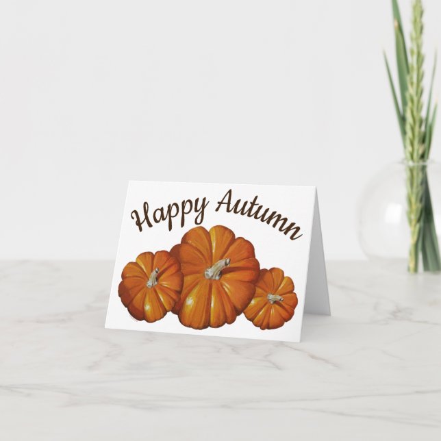 Pumpkin-Grußkarte Karte (Vorderseite)