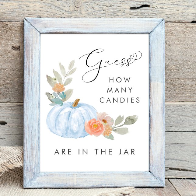 Pumpkin Guess Wie viele Candies Boy Showspiel Poster (Von Creator hochgeladen)