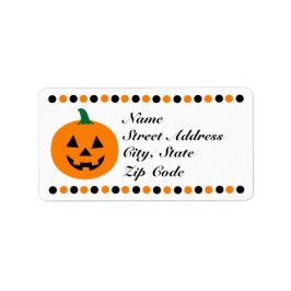 Pumpkin Halloween Address Labels personalisieren Adressaufkleber
