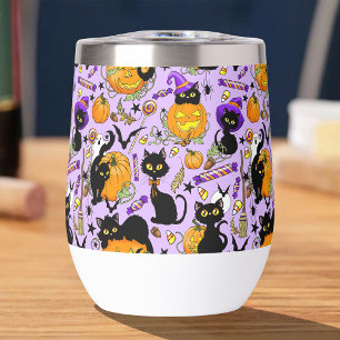 Pumpkin Halloween Candy Black Cats