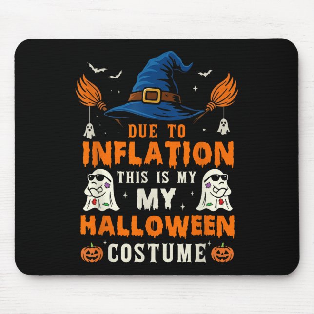 Pumpkin Halloween Costume Men Women Funny Hallowee Mousepad (Vorne)