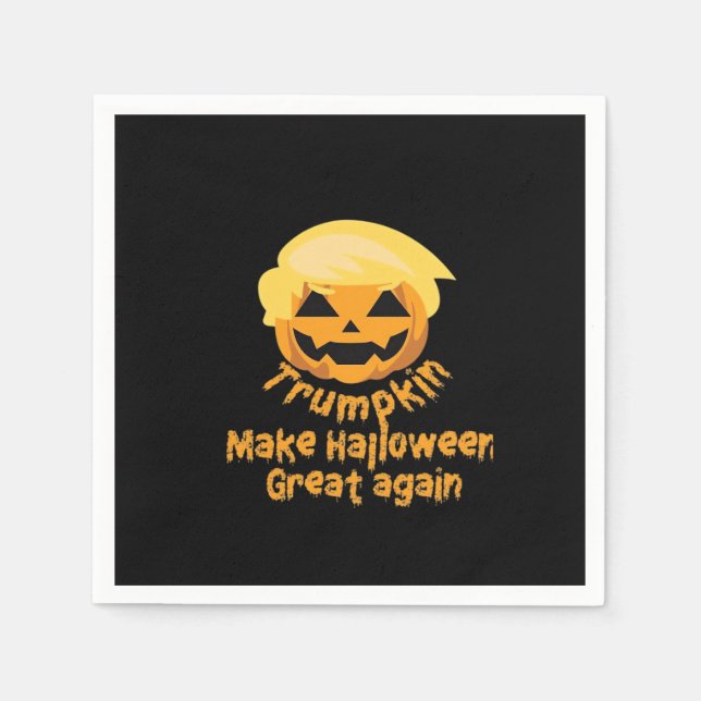 Pumpkin Halloween Design Serviette (Vorderseite)