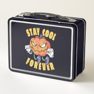 Pumpkin Halloween Funny Fall Design Metall Brotdose