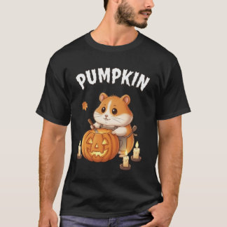 Pumpkin - Halloween-Hamster-Jack-O’-Lantern-T-Shir T-Shirt