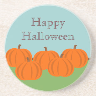 Pumpkin-Halloween-Untersetzer Sandstein Untersetzer