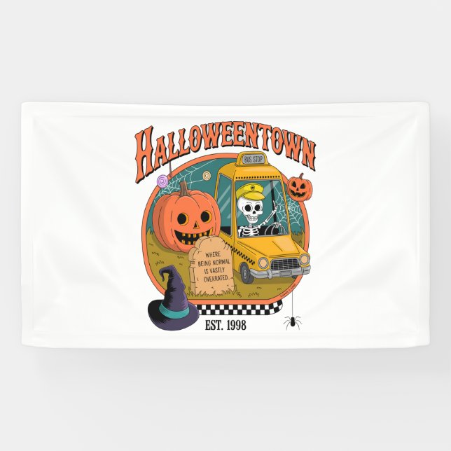 Pumpkin Halloweentown Universität Banner (Horizontal)