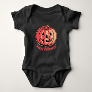 Pumpkin Happy Halloween Baby Bodysuit Strampler