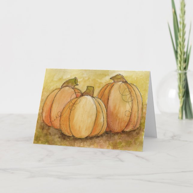 Pumpkin Harvest Card Karte (Vorderseite)