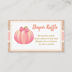 Pumpkin Harvest Daiper Tomper Card Baby Dusche. Begleitkarte
