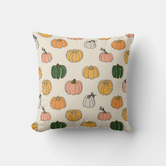 Pumpkin Harvest Vintag Seamless Muster Kissen