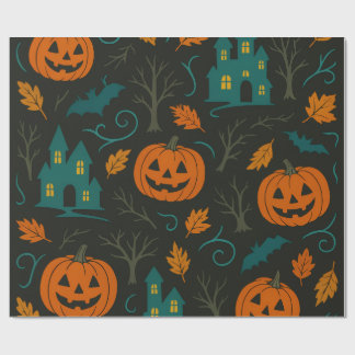 Pumpkin Haunt Pattern Geschenkpapier