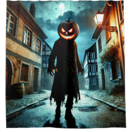Pumpkin Head Duschvorhang