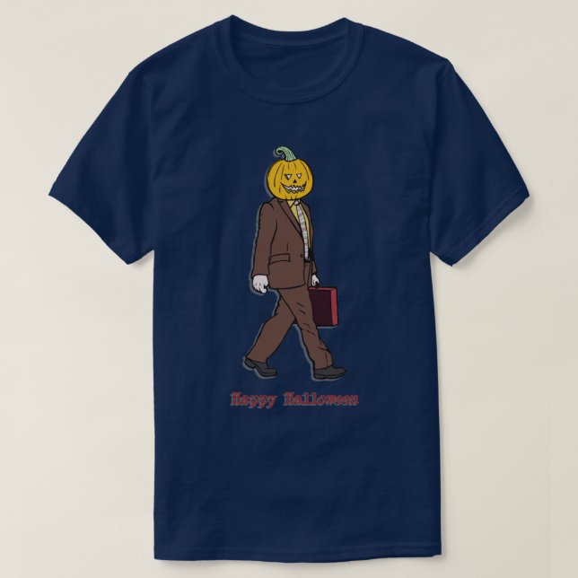 Pumpkin Head Dwight T-Shirt (Design vorne)