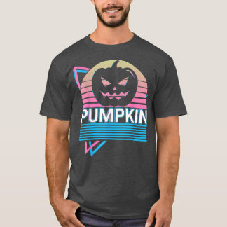 Pumpkin Head Jack O Lantern Halloween Retro 1406 T-Shirt