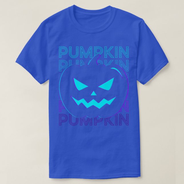 Pumpkin Head Kürbislaterne Halloween Retro T-Shirt (Design vorne)