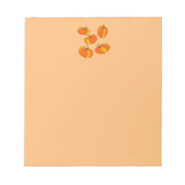 Pumpkin Header Design auf Orange Note Pad! Notizblock