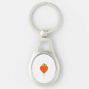 Pumpkin Heart Oval Schlüsselanhänger
