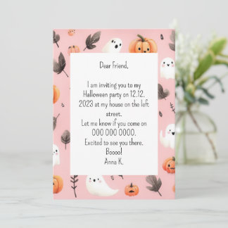 Pumpkin Helloween Einladung