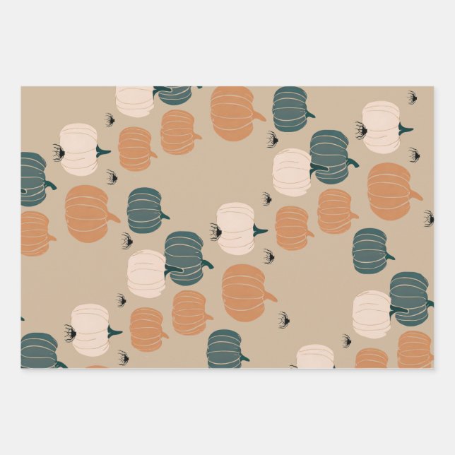 Pumpkin Helloween Geschenkpapier Set (Vorderseite)