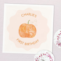 Pumpkin Herbst Erster 1. Geburtstag