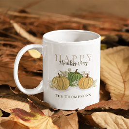 Pumpkin Herbst glücklich Thanksgiving Custom Kaffeetasse
