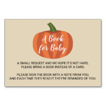 Pumpkin Herbst Herbst Babyduschbuch für Babykarte