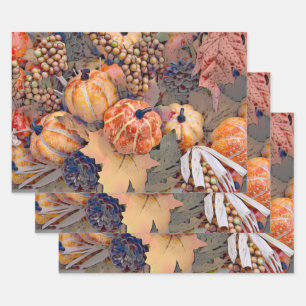 Pumpkin Herbst Orange Blätter Digitale Malerei
