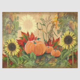 Pumpkin Herbst Sonnenblume Seidenpapier
