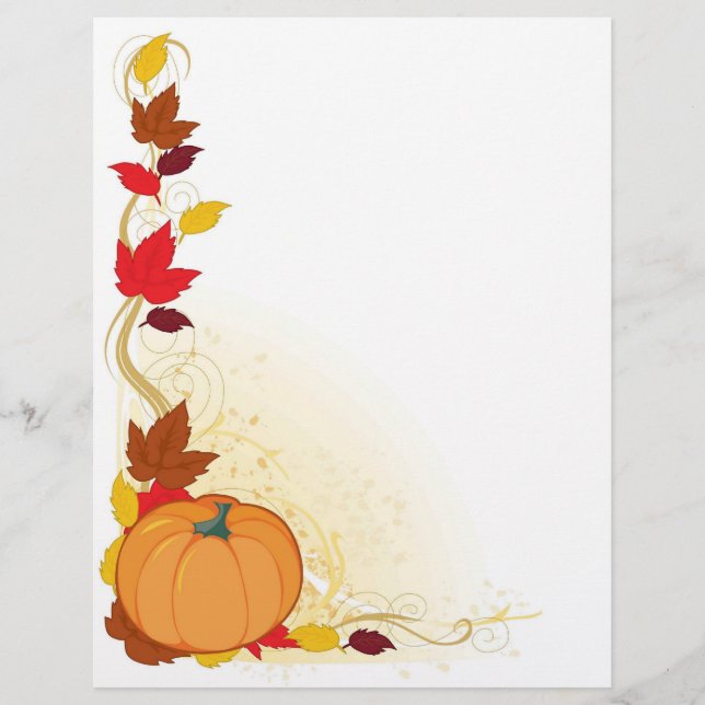 Pumpkin-Herbstgrenze (Vorderseite)